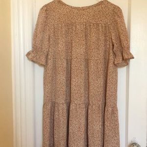 Floral chiffon maternity dress